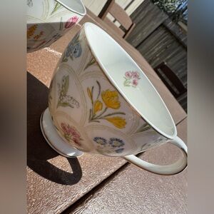 Floral Patterned Ceramic Mug set of 2 Grace Teaware summer Meadow